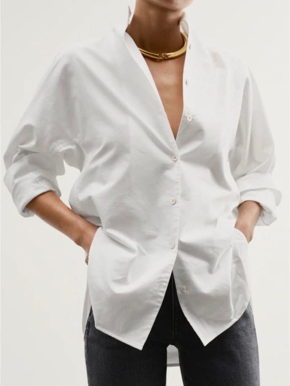 AYR The Tate Button Down Shirt Oxford White Women’s Size XS | New With Tag